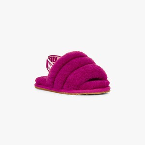 Ugg Fluff Yeah Kids Slippers Pink (0984ENYWG)